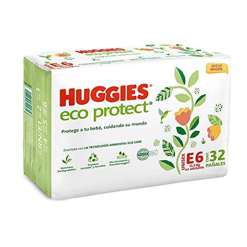 Amazon: Pañales huggies eco protect etapa 6 planea y cancela