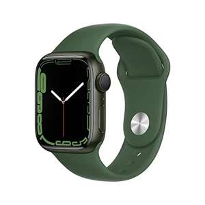 Amazon: Apple Watch Series 7 (GPS, 41 mm) caja de aluminio verde, con correa deportiva Clover (renovado)