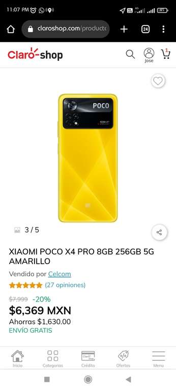 Claro Shop: Xiaomi Poco x4 pro
