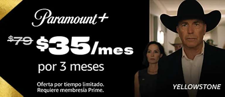 Canales Prime Video: 3 meses por $35 cada mes