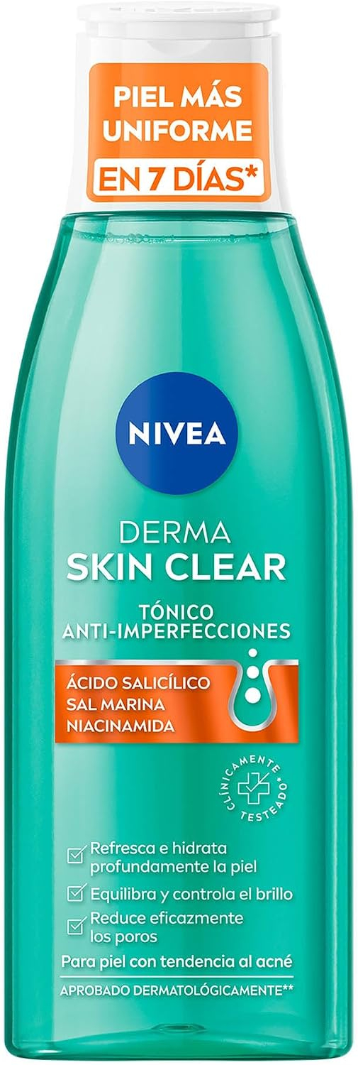 Amazon: NIVEA Derma Skin Clear Tónico Anti-imperfecciones (200 ml)