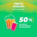 Cinépolis - $35 entradas, $75 por VIP, hasta 50% de descuento en palomitas "Fiesta Cinépolis" (6 al 8 de Noviembre)
