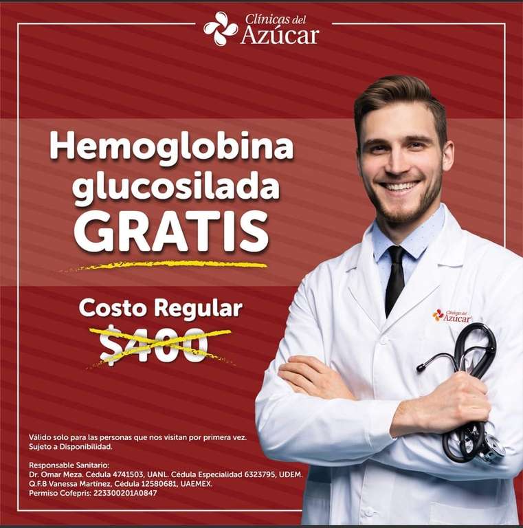 ESTUDIO DE HEMOGLOBINA GLUCOSILADA GRATIS | CLÍNICAS DEL AZUCAR - MTY