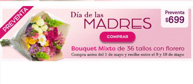 Costco: Preventa de bouquet para las mamis