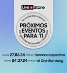 Samsung Live Store "Semana deportiva" | Hasta 66% de descuento + Regalos + Cupones