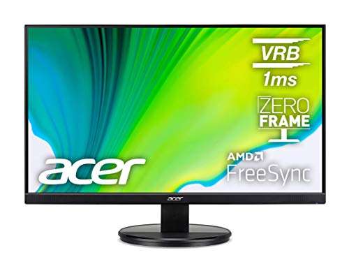 Amazon: Monitor Acer KB272HL Hbi 27 ”Full HD (1920 x 1080) FREESYNC, 75Hz, 1ms (VRB) (puerto HDMI 1.4 y puerto VGA), negro