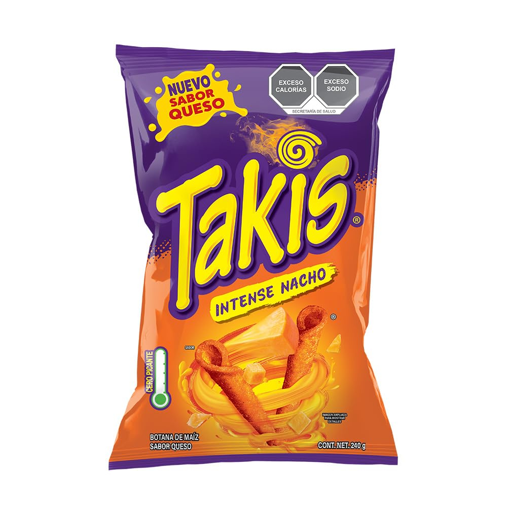 AMAZON: Barcel Takis Intense Nacho Botana de Maíz 240g, (3x2 precio C/U)