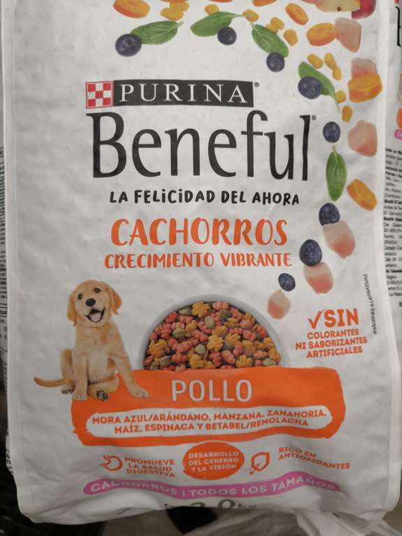Soriana, Metepec: alimento Beneful cachorro sabor pollo 2 kg, solo 21.90!!!