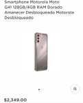 Bodega Aurrera: Motorola moto g41 4 GB RAM 128 GB