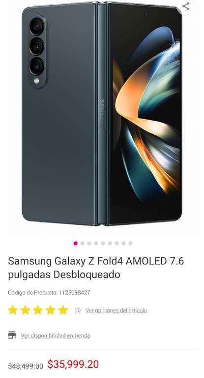 Samsung Galaxy Fold Z4 en Liverpool