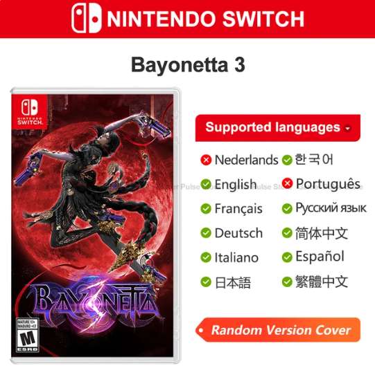 Aliexpress: Bayonetta 3 Nintendo Switch