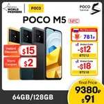 Aliexpress: Celular Poco M5 6GB/128GB Global