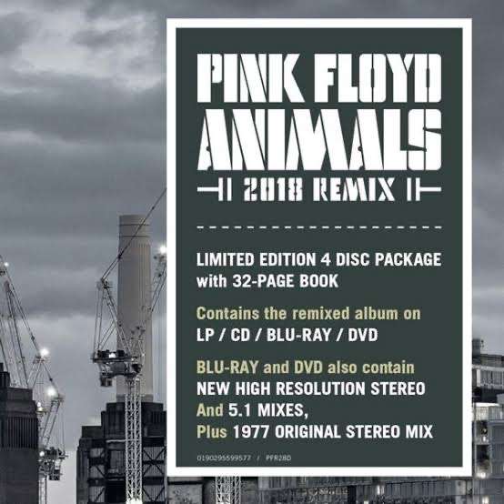Amazon: Animals(2018 Remix) — Vinyl + CD + DVD + Blue-ray + Libro con 32 páginas de fotos