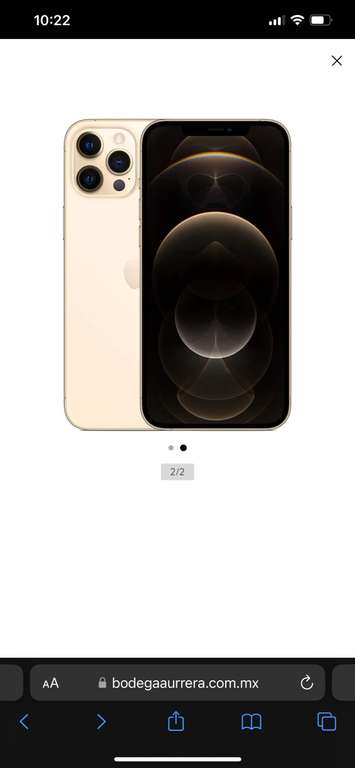 Bodega Aurrera: iPhone 12 Pro 256 gb reacondicionado