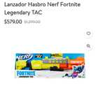 Walmart: Lanzador Hasbro Nerf Fortnite Legendary