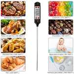 Amazon: Termómetro de Cocina Carne Digital Termómetros para Horno Termómetro de Lectura Instantánea Termómetro con Pantalla LCD
