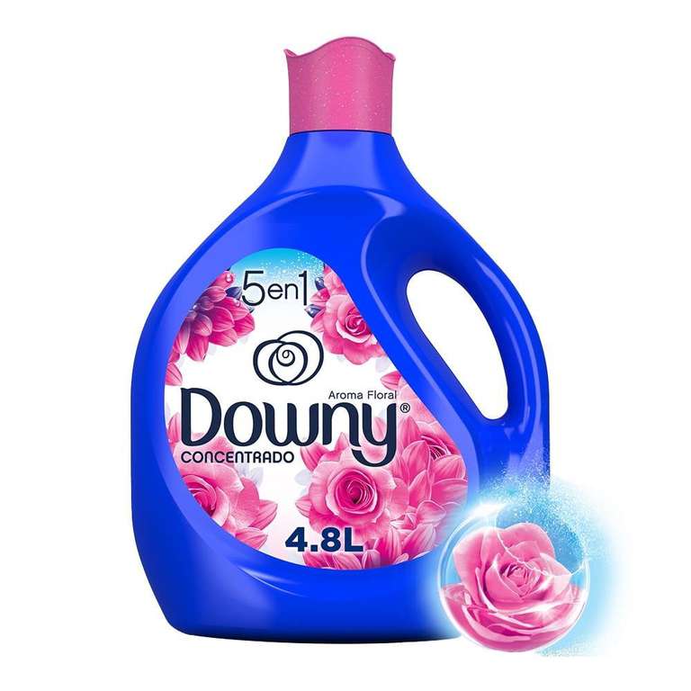 Walmart Super: 2 Suavizante de telas Downy Floral líquido concentrado 4.8l