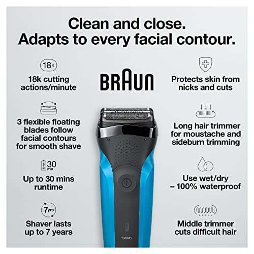 Amazon: Rasuradora o afeitadora eléctrica BRAUN