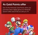 Nintendo: 4x puntos dorados al comprar juegos digitales para Nintendo Switch