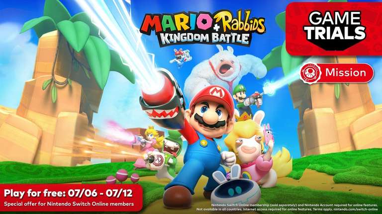 Nintendo: Demo Mario + Rabbids Kingdom Battle gratis (6 - 12 de Julio)