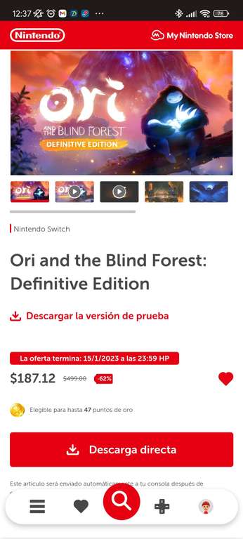 Nintendo: Ori and the blind forest switch Mexico