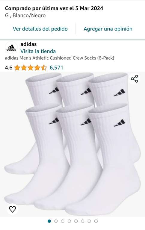 Amazon: pack de 6 pares de calcetines Adidas