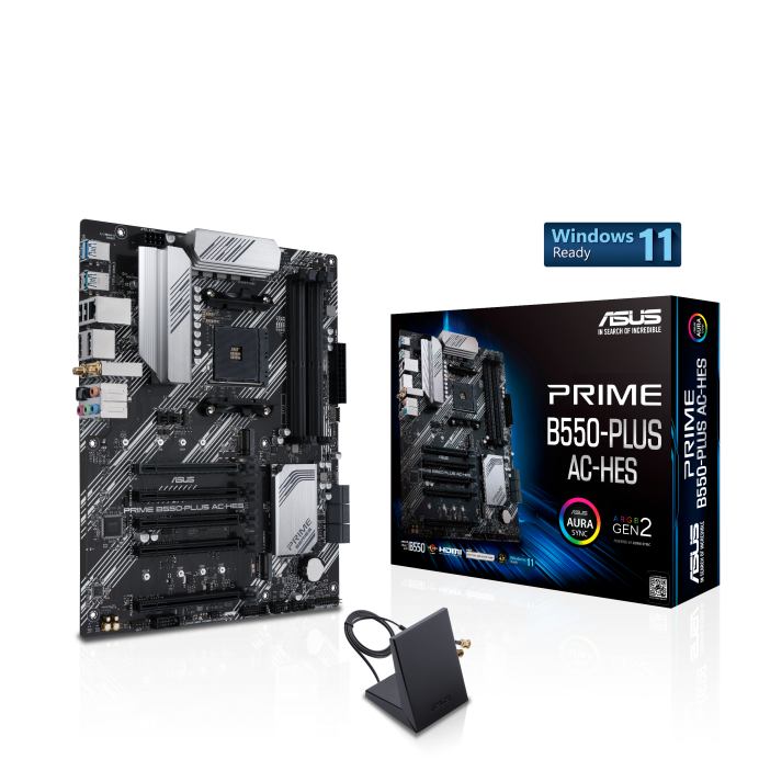 Amazon: ASUS Prime B550-PLUS AC-HES AMD AM4 (3ª generación Ryzen) ATX Motherboard (Dual M.2, PCIe4.0, WIFI5, 1Gb Ethernet, SATA 6 Gbps