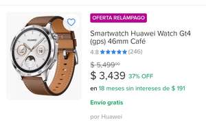 Huawei watch gt4 oferta relámpago en Mercado libre
