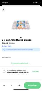 24 piezas de Huevo San Juan en turbo Rappi