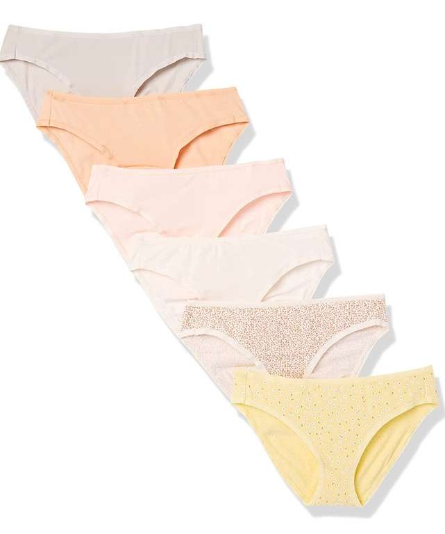 Amazon Essentials Bragas elásticas de algodón para bikini. Ropa interior tipo bikini para Mujer Talla M