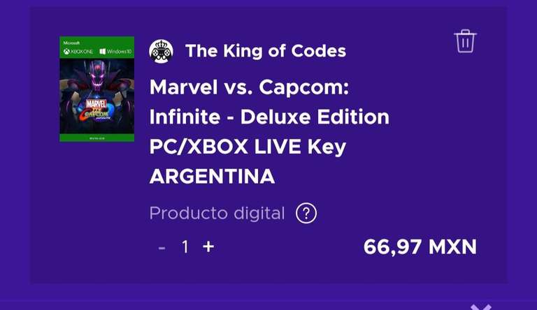 Marvel vs Capcom infinite Deluxe edition xbox one Eneba VPN ARG