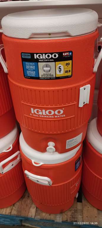 Sam's Club: Termo con dispensador marca IGLOO 5 galones (18.9 litros)