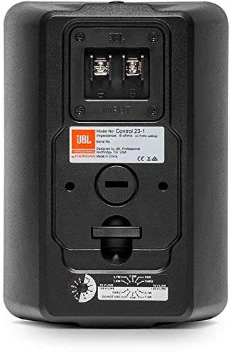 Amazon: JBL Professional Control 23-1 Altavoz Ultra Compacto para Interiores y Exteriores, Color Negro, se Vende por par