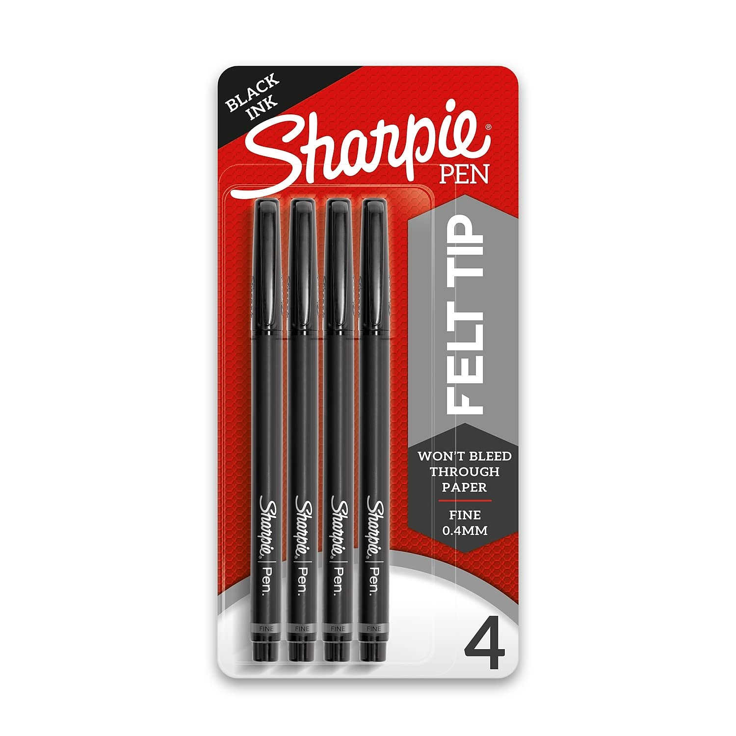 Amazon: Sharpie Rotuladores De Punta Fina 0.4 Mm Negros 4 Unidades