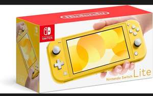 Amazon: Consola Nintendo Switch Lite Varios precios. Ahora es la Amarilla con el precio mas bajo.