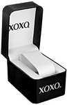 Amazon: XOXO reloj de cuarzo para mujer de Metal y hule, Automático, color: negro