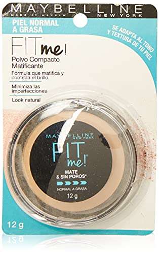 Amazon: Maybelline Maquillaje en polvo fit me matte & poreless powder 110 porcelain