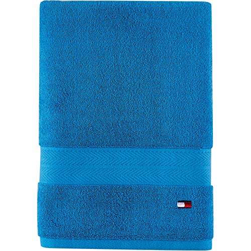 Amazon. Tommy Hilfiger - Toalla de baño Modern American 100% algodón, 76 x 137 cm, Azul Sueco