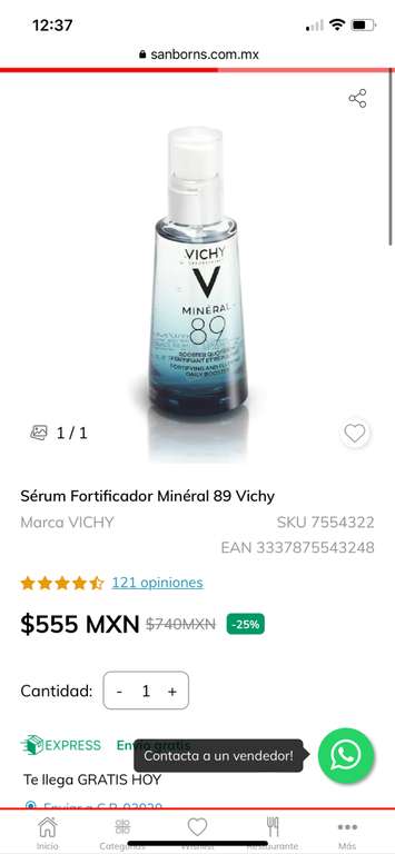 Sanborns Vichy Mineral 89
