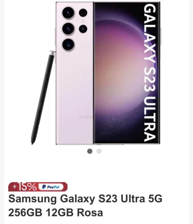 Linio: Samsung Galaxy S23 Ultra 5G 256GB 12GB Rosa. PayPal + BBVA a 12 o más MSI