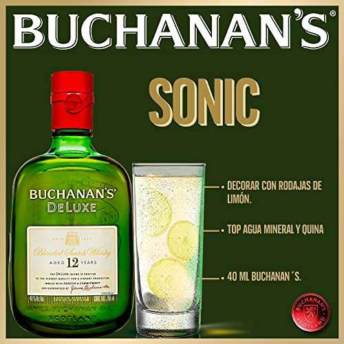 Amazon: Whisky Buchanans De Luxe 12 años Escocés 750 ml