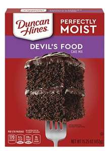 Amazon: Duncan Hines Cake Mix, Devil's Food Chocolate, 432 G, 432 Gramos