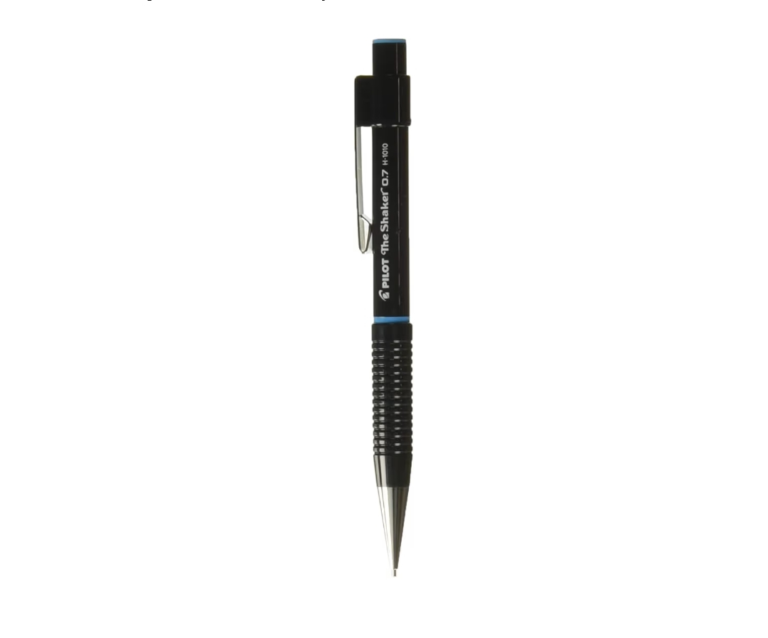 AMAZON: Pilot lapicero mecánico The Shaker, minas 0.7 mm., cuerpo color negro