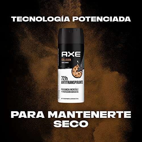 Amazon: AXE Desodorante Antitranspirante Collision Cuero+Cookies aerosol para hombre 88g/152ml