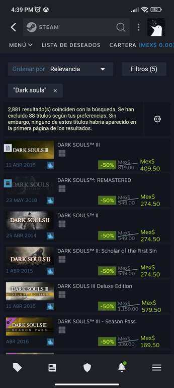 Steam: Dark Souls Remastered
