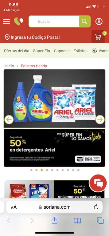 Soriana: Despensa con el 2doartículo al 50% de descuento en variedad de productos
