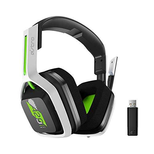 Amazon ASTRO Gaming A20 Headsets inalámbricos con el empaque dañado para Xbox Series X y S, Xbox One - Blanco/Verde