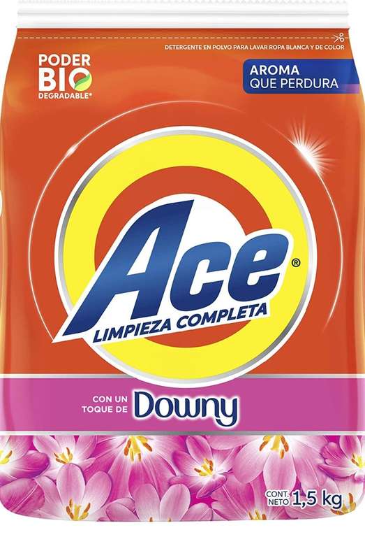 AMAZON: Ace Detergente en Polvo Limpieza Completa con un Toque de Downy 1.5 kg