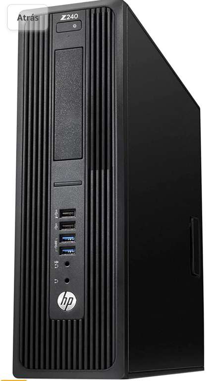 Amazon: HP Z240 SFF, Intel Xeon E3-1230 V5 a 3,40 GHz, 32 GB DDR4, 256 GB NVMe, Nvidia NVS 310, DVD (Reacondicionado)