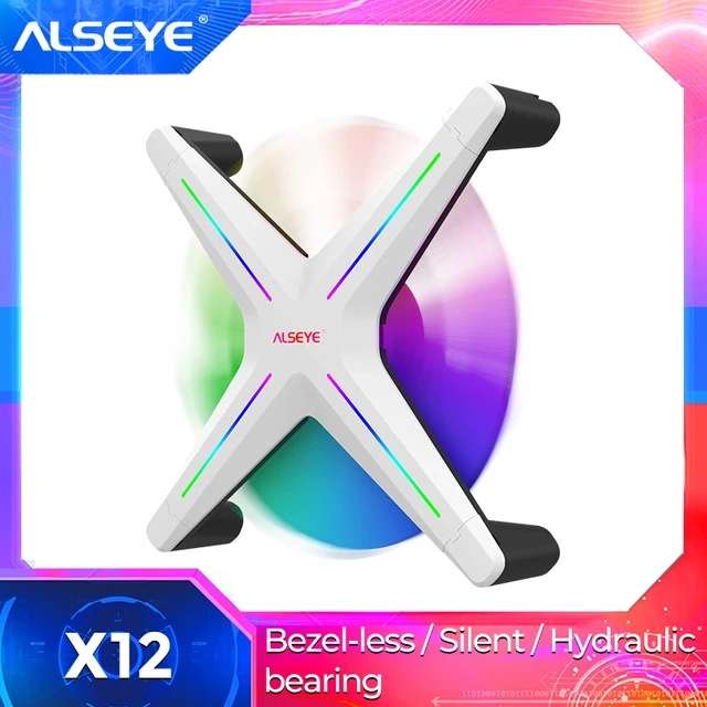 AliExpress: ALSEYE-ventilador X12 de 120mm pwm RGB